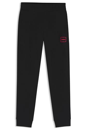 HUGO Hommes Laze Pants CW Pantalon de survêtement resserré au Bas des Jambes en Coton Stretch avec Logo encadré