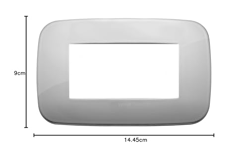 VIMAR Arke cadre Round 4 modules en métal chrome brillant anti rayures - 3