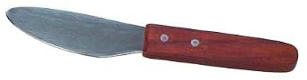 15005 Meat Cutter Knife, Wood Handle with Stainless Steel Curved Blade