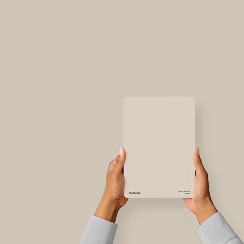 Hemway Beige Peel & Stick Sample Interior Paint | A5 Accurate Colour Swatch, Mess-Free Alternative to Paint Tester Pots, Easy To Use, Eco-friendly, for Kitchen Bathroom Living Room