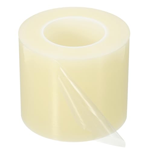 Image of PATIKIL Removable Protective Film Tape, 5 Inch x 656 ft PE Surface Protective Scratch Film Tape Roll for Furniture Electrical Appliances Plastic Hardware Medium Stickiness Clear