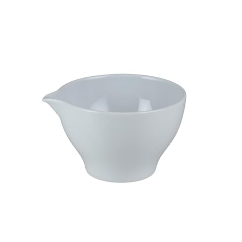 機能生活具。 白磁ソース入れ 【日本製・有田焼】スタイリッシュ 大