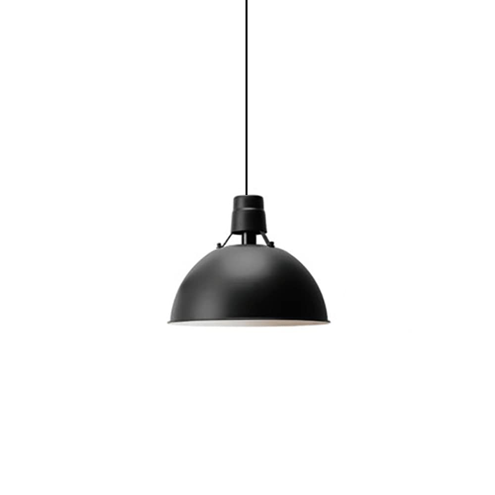 Lustre vintage suspension industrielle en métal noir luminaire de cuisine moderne rétro