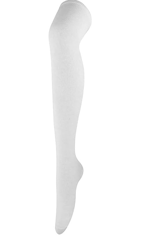 Women's Thigh High Socks Over the Knee High Knitted Casual Boot Socks, Striped Long Fashionable Stockings Pack of 1