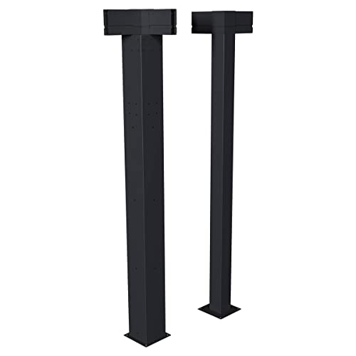 Hespéride - Set aus 2 Eckpfosten für bioklimatische Pergola Majaé - Für Majae 3,6 x 3,6 m - Graphit