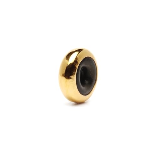 Espaciador Trollbeads chapado en oro para pulseras de abalorios modulares