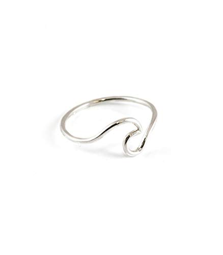 Silver & Steel Anillo de la Ola (Plata, 10)
