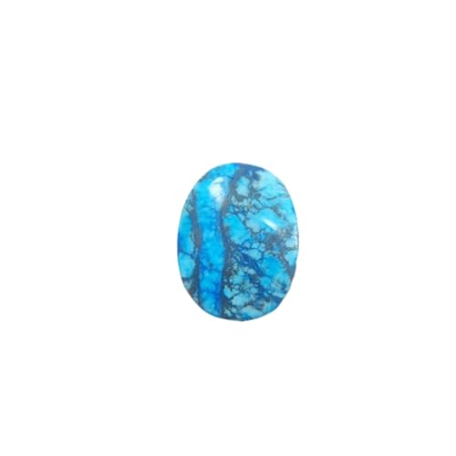 Turquoise naturelle cabochon ovale 34x26mm de 80 carats pour la création de bijoux uniques