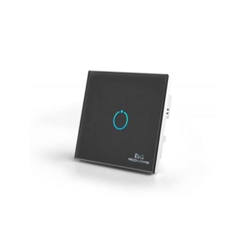 Z-Wave Glas-Touchschalter 1charge Schwarz - MCO Home