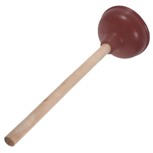 ELAYARD Desatascador Inodoro de Madera con Ventosa Fuerte Succión para Baño Portátil Desatascador Tuberías y Desagües Resistente y Práctico para Eliminar Atascos