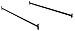 Steel Bed Side Rails with Hook-On Claws, 76" Long for Twin & Full Size Beds