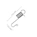 VILLFUL 10pcs Extended Dual Hook Tension Spring for Mechanical Construction, Heavy Duty Spring Components, for Industrial Applications