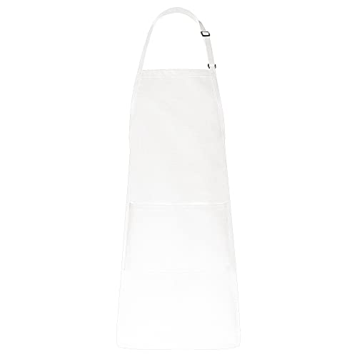 Fame F8 2 Butcher Apron With Two Pockets - White (Wfa18115Wh) #TOP29