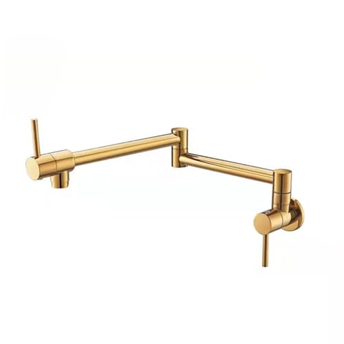 Grifo de cocina plegable para ganar espacio en encimeras con montaje de pared
