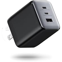 wegear 100W USB C Wall Charger, 3-Port PPS PD 3.0 Compact Foldable Wall Charger Block, Fast Power Adapter for MacBook Pro/Air, Dell XPS, iPad Pro, iPhone 17/16/15, Galaxy S25/S24, Black