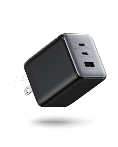 wegear 100W USB C Wall Charger 3-Port PPS PD 3.0 Compact Foldable Wall Charger Block Fast Power Adapter for MacBook Pro/Air Dell XPS iPad Pro iPhone 17/16/15 Galaxy S25/S24 (Black)
