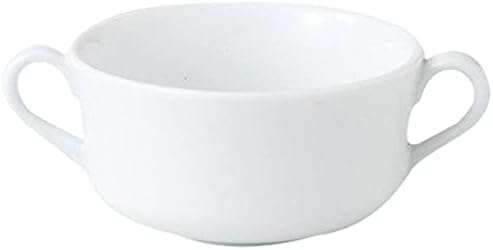 せともの本舗 Set of 5 Ultra White Brion Cups, 4.1 x 2.2 inches (10.3 x 5.5 cm), 9.5 fl oz (270 cc), Western Pottery Opening, Hotel, Restaurant, Cafe, Western, Restaurant, Commercial Use,