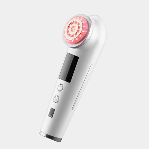 Masajeador Facial Electrico Cara. Antiarrugas y belleza AARON® Máquina de Belleza LED EMS Lifting para Líneas del Cuello Antiarrugas, Anti-envejecimiento, Limpieza Profunda, Cuidado Facial