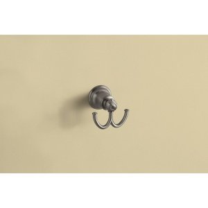 Moen YB5403WR Kingsley Double Robe Hook, Wrought Iron