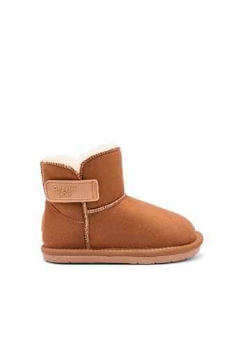 Conguitos - Botas de Niños Estilo Australianas GoFlex Con Forro Interior Suela Antideslizante para Niños y Niñas (Marrón/Talla 35)