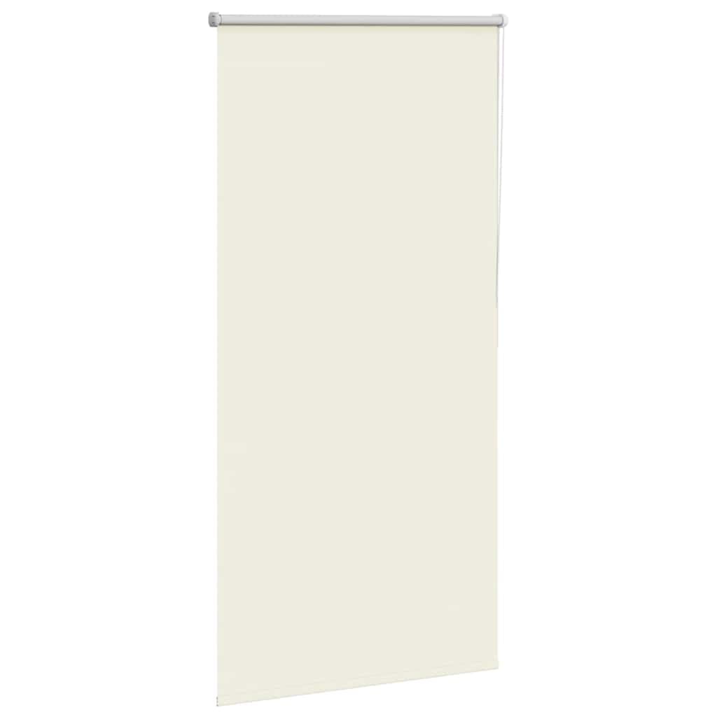 Store Enrouleur occultant Blanc cassé 65x130 cm Toile Polyester avec Supports sans perçage pour fenêtre Salon Bureau Chambre Protection Solaire et intimité