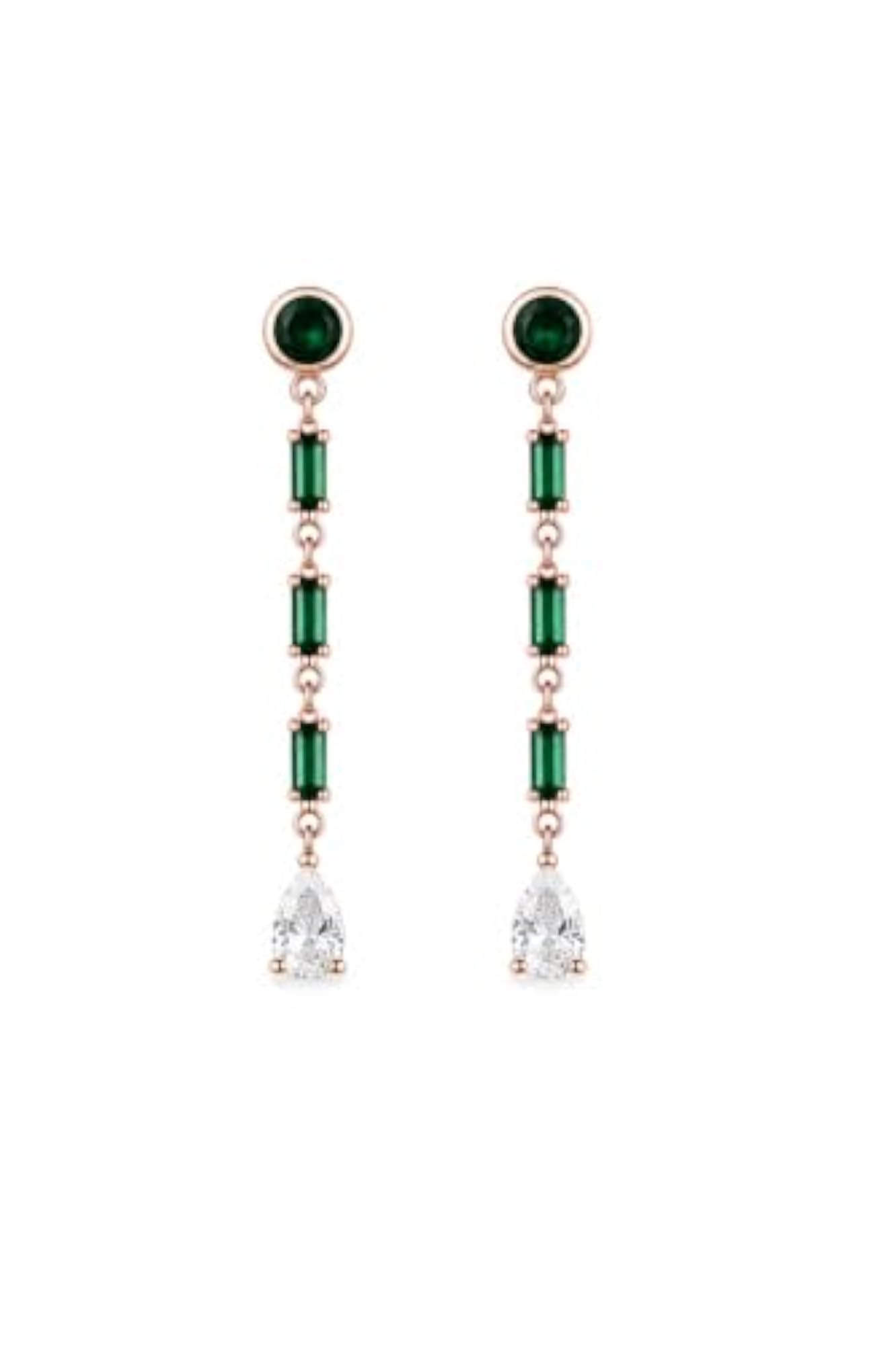 Women's Verde Cascade Sterling Silver Earrings, Everyday Wear