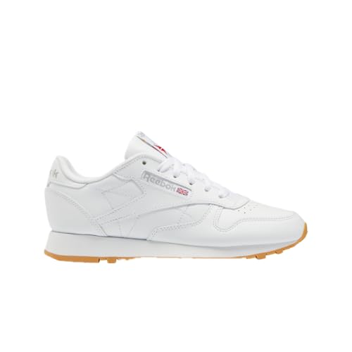 Reebok Women's Classic Leather Sneaker, Ftwwht/Pugry3/Rbkg03, Size 5