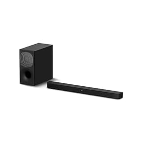Sony HT-S400 2.1ch Soundbar with Powerful Wireless subwoofer, S-Force PRO Front Surround Sound, and Dolby Digital, Black