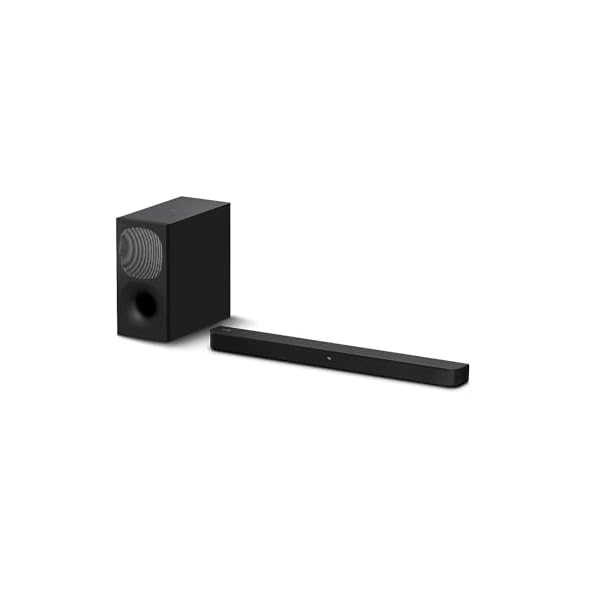 Sony HT-S400 2.1ch Soundbar with Powerful Wireless subwoofer, S-Force PRO Front Surround Sound, and Dolby Digital, Black