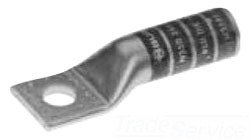 Burndy Llc Burndy 250 kcmil One-Hole Lug Compression Connector, Straight Barrel, Yellow