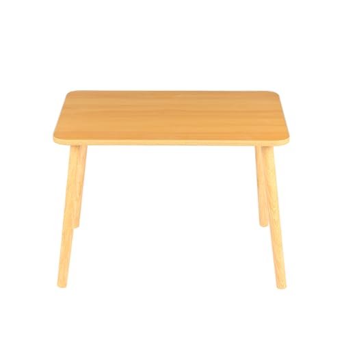 Huole - Mesas Bajas Para Salón, Balcón, Oficina, Montaje Fácil, Mesa De Extremo De Sofá De Estilo De Mediados De Siglo, 60 X 40 X 40 Cm, Nogal