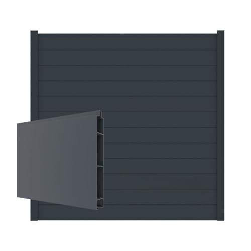 Aluminium Sichtschutzzaun Alu | Gartenzaun| Premium | Konfigurierbar | Garten Zaun | WPC | BPC 200 cm-30.6