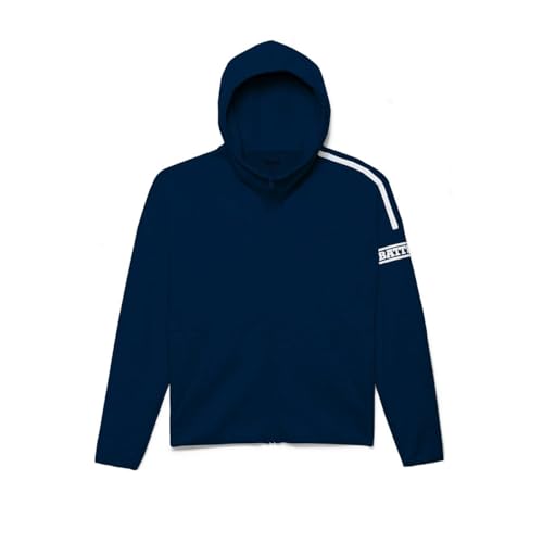 Sweat à capuche zippé tissu extensible bleu marine enfant Battle Sports 3.0