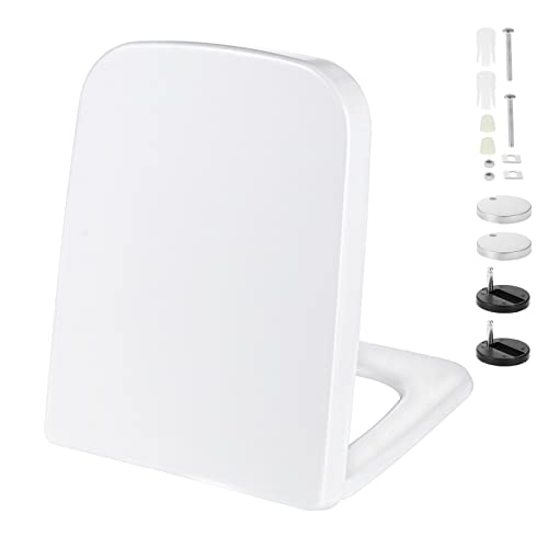 KEESIN Toilettendeckel, WC Sitz mit Absenkautomatik Toilettendeckel...