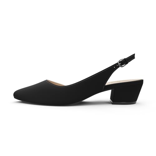 Women's Low Heel Slingback Pumps3
