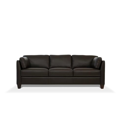 Acme-Matias-Leather-Sofa-in-Chocolate Acme Matias Leather Sofa in Chocolate