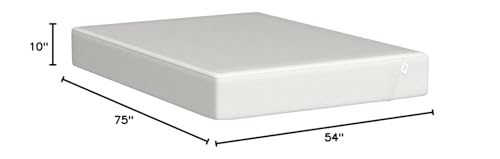 Image of Nod Hybrid by Tuft & Needle Plush 10 inch Full Size Mattress in a Box, Breathable Adaptive Foam, Supportive Pocketed Coils, 100 Night Trial, Fiberglass Free, CertiPUR-US, 10-Year Limited Warranty