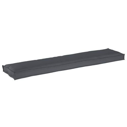 Cojín para sofá de jardín 180 cm de tela Oxford resistente con acolchado grueso para muebles de palé 3