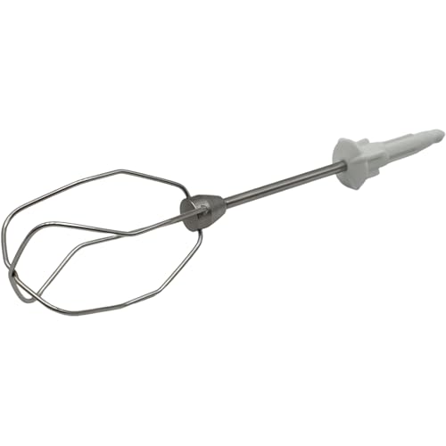NaschLager Rührbesen-Set 2 Stück für Handmixer, kompatibel mit Bosch Siemens, Power Edition MQ955PE 450 W, rechts und links, Metallkupplung, Länge 208 mm, Ersatzteil-Nr. 00653471, Nachfolger 00659071