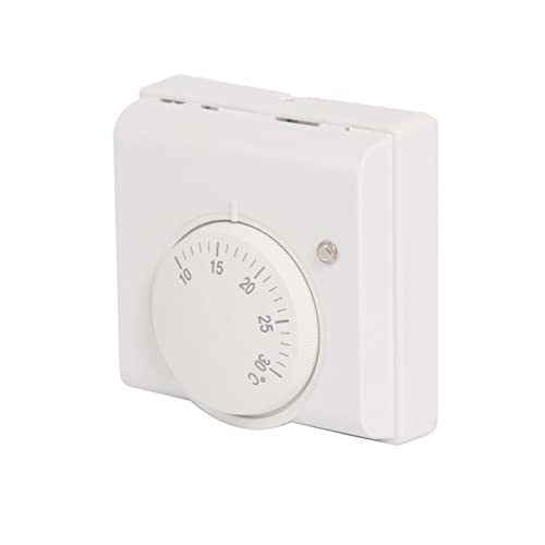 Thermostat d'ambiance,Thermostat Filaire programmable,régulateur de température avec molette de réglage,Thermostat programmable pour systèmes de Chauffage et de Refroidissement