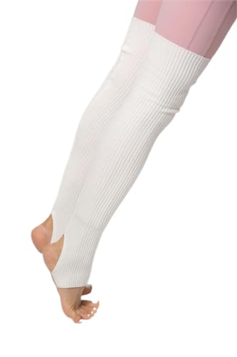 Image of Leg Warmers & Socks for Women's Dance & Yoga - Open Toe & Heel - Eighty's 80s Ribbed Party & Sports Socks