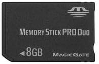 New 8GB 8G MS Memory Stick Pro Duo Card for PSP Camera One Year Warranty