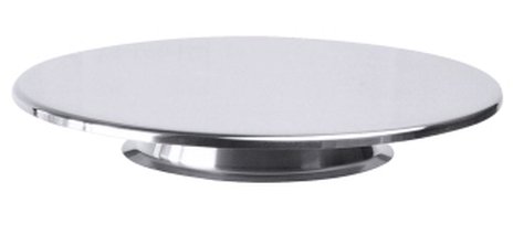 TAMLED Tortenplatte Edelstahl Ø 30 cm auf Fuß TAMLED Tortenplatte Edelstahl Ø 30 cm auf Fuß