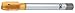 Hand Tap, Plug, Spiral Point, TiN, 5/8-18