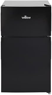 Willow WB50UCFF Under Counter Fridge Freezer. 2-Door, 4* Freezer Rating, 86 Litre Capacity with 61 Litre Fridge and a 25 Litre Freezer, 2 Years Manufacturers Warranty (Black)