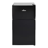 Willow WB50UCFF 86L Under Counter Fridge Freezer with 4* Freezer Rating, Adjustable Thermostat, Low Noise Level, 2 Years Warranty - Black