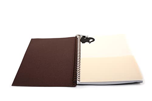 Confetti - Caderno Médio Croco 96 Folhas Pautado Capa Marrom