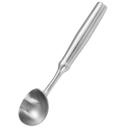 Ice Cream Scoop, One Piec Heavy Duty Stainless Steel Sturdy Icecream Scooper Cookie Fruit Scoop, Durable NO Paint NO Coating Dishwasher Safe