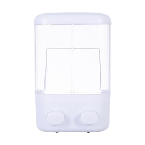XISAOK Wall Mounted Soap Dispenser Hand Pressed Shower Shampoo Lotion Container for Home Bedroom Bathroom Hotel Toilet