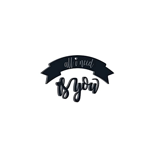 Image of eCraftIndia All I Need Is You Wooden Wall Decor for Living Room Bedroom| Home Wall Decor Items | Wall Art for Home Decor| Valentine Gift for Girlfriend Boyfriend Husband Wife Her| Valentine Decoration